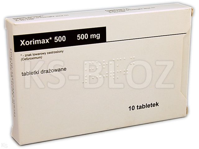 Xorimax 500 interakcje ulotka tabletki drażowane 500 mg 10 tabl.