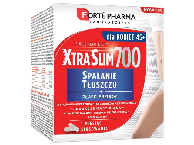 Xtraslim 700 dla kobiet 45+ interakcje ulotka kapsułki  120 kaps.