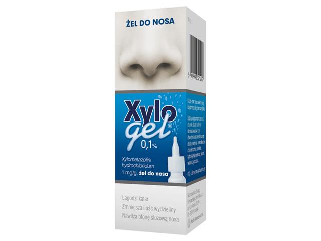 Xylogel 0,1% interakcje ulotka żel do nosa 1 mg/g 10 g (15 ml)