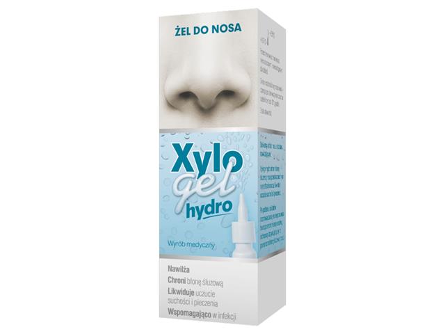 Xylogel Hydro interakcje ulotka żel do nosa  10 g (but. + zakraplacz)