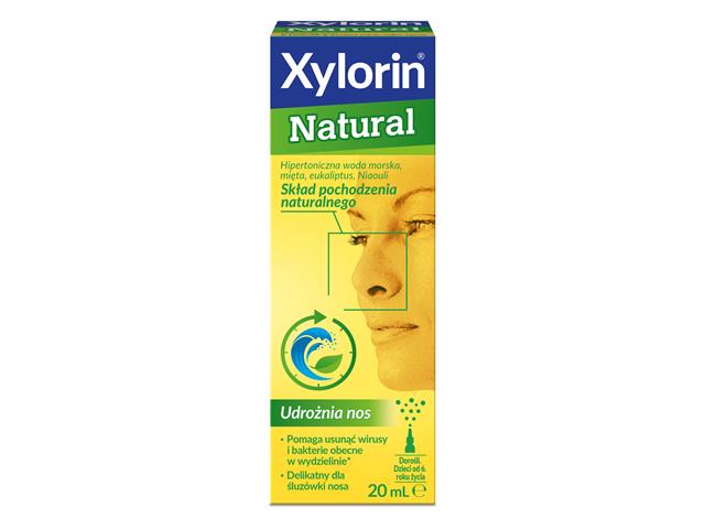 Xylorin Natural interakcje ulotka spray do nosa  20 ml
