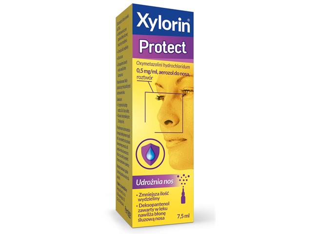 Xylorin Protect interakcje ulotka aerozol do nosa, roztwór 500 mcg/ml 7,5 ml