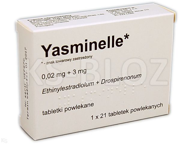 Yasminelle interakcje ulotka tabletki powlekane 20mcg+3mg 