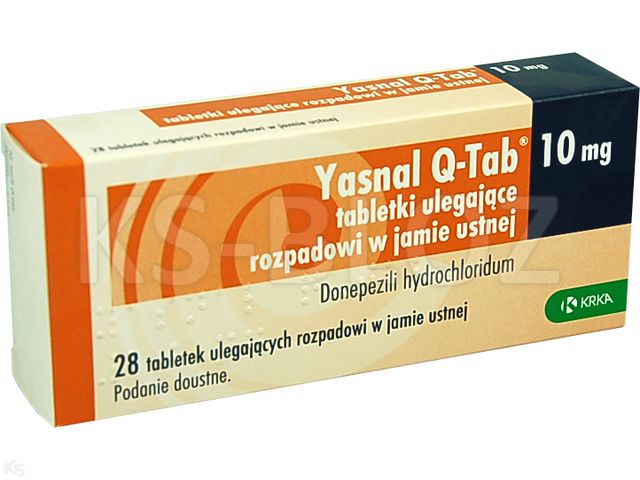 Yasnal Q-Tab interakcje ulotka tabletki ulegające rozpadowi w jamie ustnej 10 mg 28 tabl.