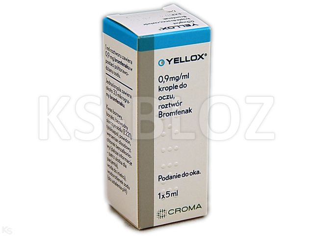 Yellox interakcje ulotka krople do oczu, roztwór 900 mcg/ml 