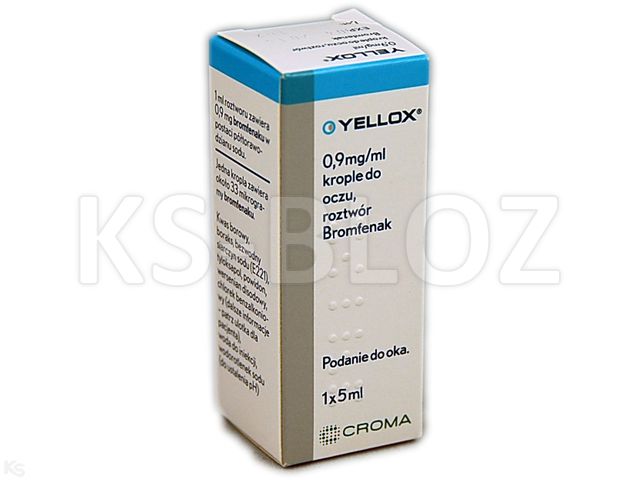 Yellox interakcje ulotka krople do oczu, roztwór 900 mcg/ml 5 ml