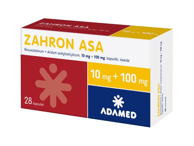 Zahron Asa interakcje ulotka kapsułki twarde 10mg+100mg 28 kaps.