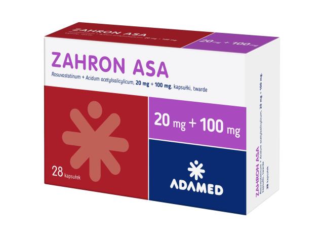 Zahron Asa interakcje ulotka kapsułki twarde 20mg+100mg 28 kaps.