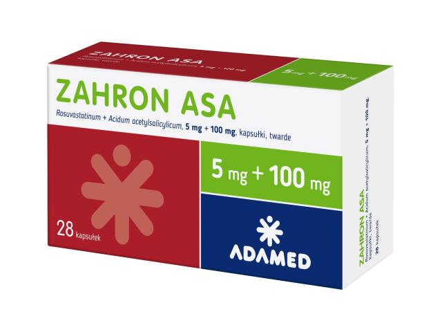 Zahron Asa interakcje ulotka kapsułki twarde 5mg+100mg 28 kaps.