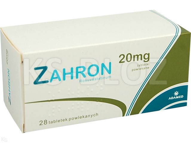 Zahron interakcje ulotka tabletki powlekane 20 mg 