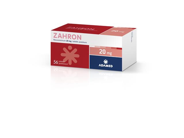 Zahron interakcje ulotka tabletki powlekane 20 mg 