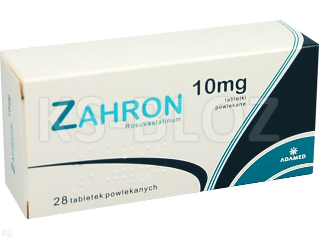 Zahron interakcje ulotka tabletki powlekane 10 mg 28 tabl.