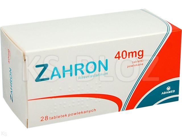 Zahron interakcje ulotka tabletki powlekane 40 mg 