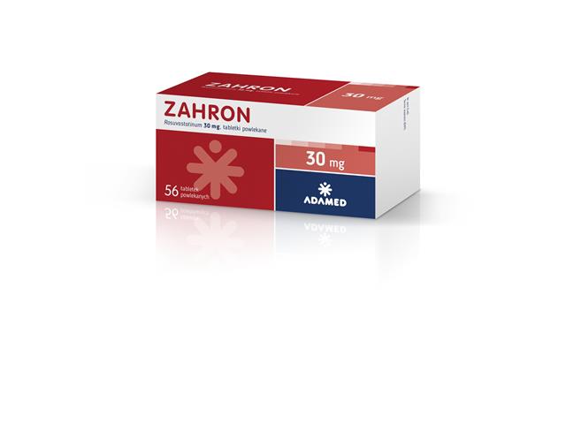 Zahron interakcje ulotka tabletki powlekane 30 mg 56 tabl.