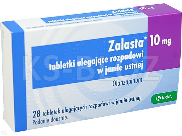 Zalasta interakcje ulotka tabletki ulegające rozpadowi w jamie ustnej 10 mg 28 tabl. | blist.Alu-OPA
