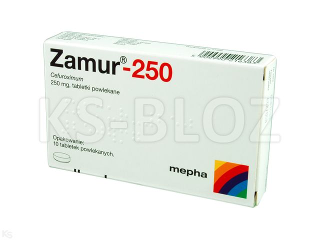 Zamur 250 interakcje ulotka tabletki powlekane 250 mg 10 tabl.