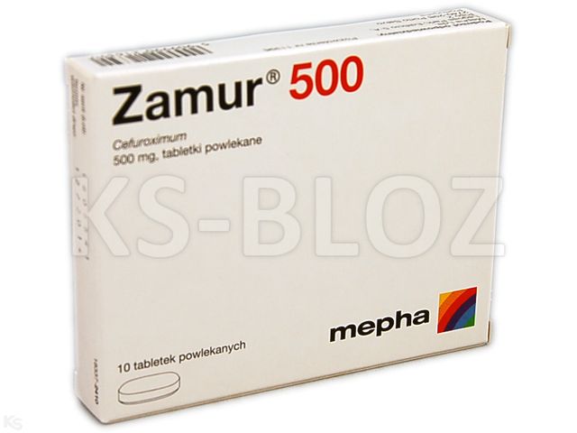 Zamur 500 interakcje ulotka tabletki powlekane 500 mg 10 tabl.