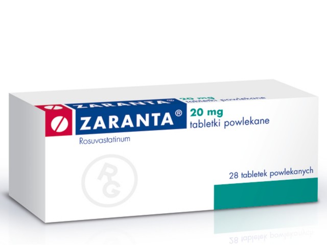Zaranta interakcje ulotka tabletki powlekane 20 mg 28 tabl. | 2 blist.po 14 szt.