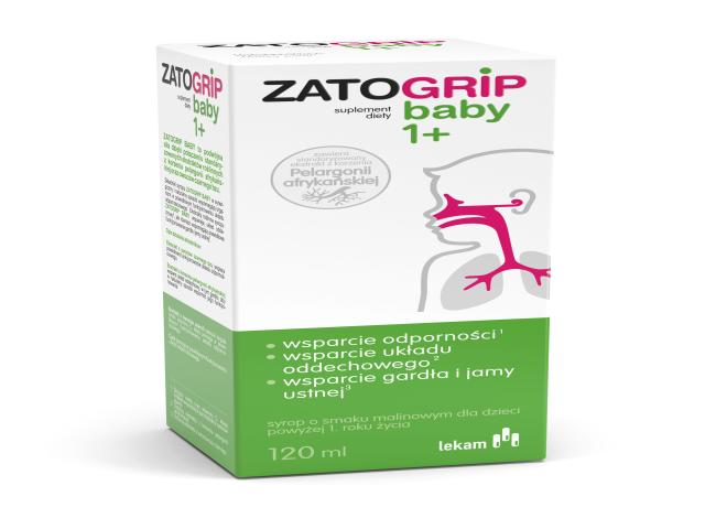 Zatogrip Baby 1+ interakcje ulotka syrop  120 ml