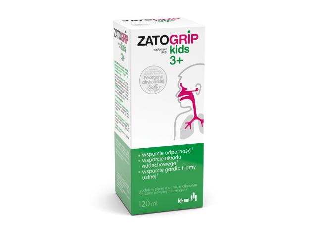 Zatogrip Kids 3+ interakcje ulotka płyn - 120 ml