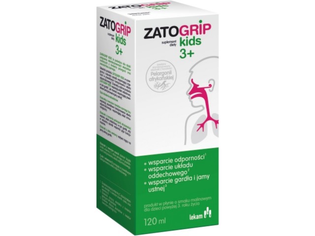 Zatogrip Kids interakcje ulotka syrop  120 ml