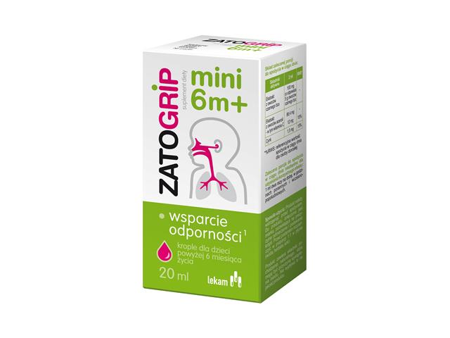 Zatogrip Mini 6 m+ interakcje ulotka krople  20 ml