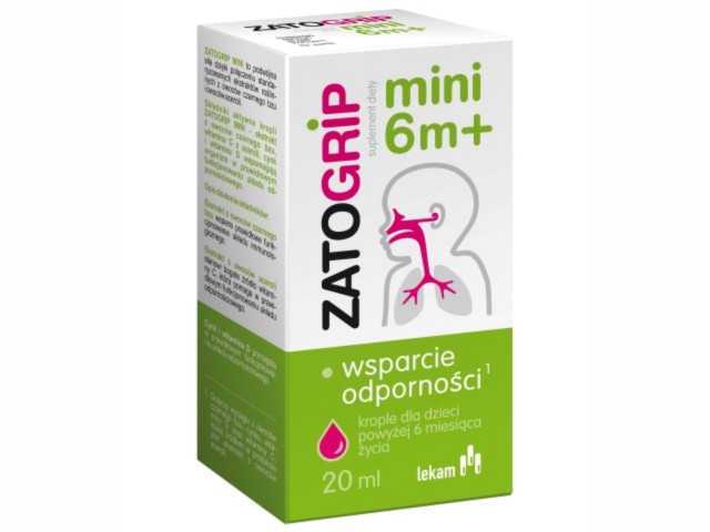 Zatogrip Mini interakcje ulotka krople doustne  20 ml