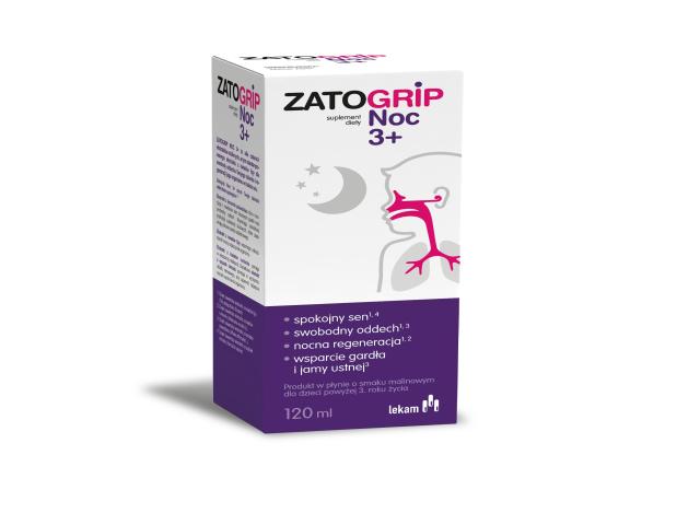 Zatogrip Noc 3+ interakcje ulotka płyn  120 ml