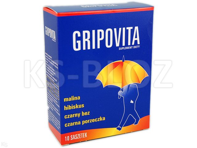 Zdrovit Gripovita napój instant interakcje ulotka proszek  10 sasz.