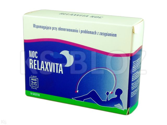 Zdrovit Herba Relaxvita Noc interakcje ulotka proszek  10 sasz.