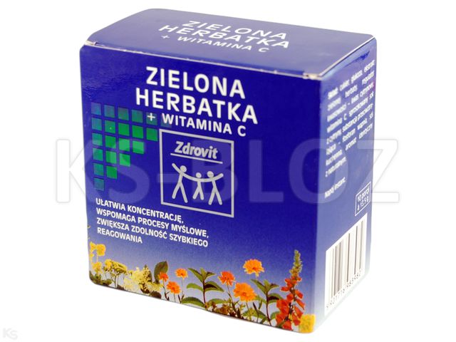 Zdrovit Herbatka ziel. + vit.C interakcje ulotka granulat - 10 sasz.