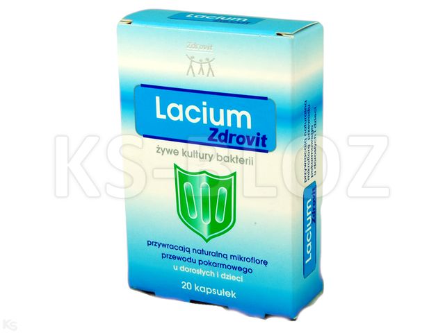 Zdrovit Lacium interakcje ulotka kapsułki  20 kaps.
