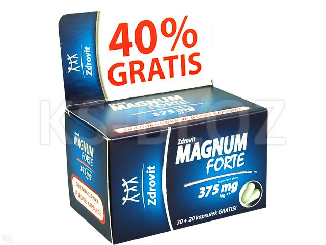 Zdrovit Magnum Forte 375 interakcje ulotka kapsułki 375 mg 50 kaps.