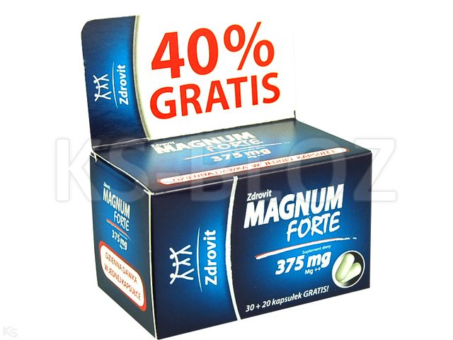 Zdrovit Magnum Forte 375 interakcje ulotka kapsułki  50 kaps.