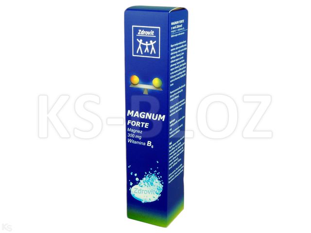 Zdrovit Magnum Forte interakcje ulotka tabletki musujące  20 tabl.