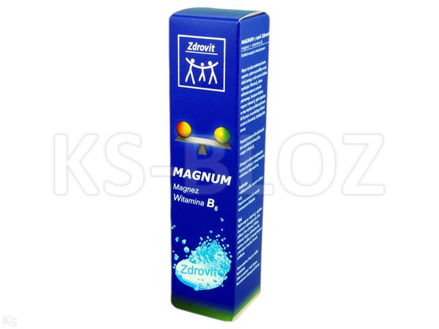 Zdrovit Magnum interakcje ulotka tabletki musujące  20 tabl.