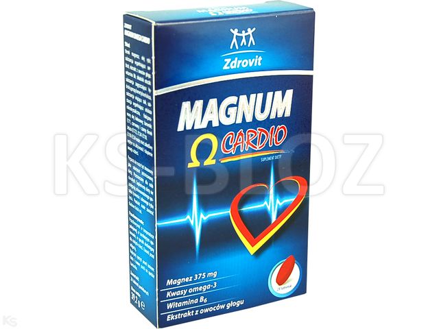 Zdrovit Magnum Omega Cardio interakcje ulotka tabletki powlekane - 28 tabl.