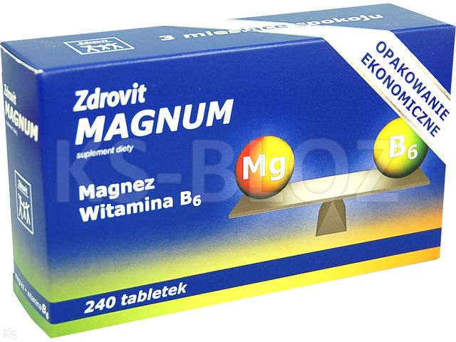 Zdrovit Manganum interakcje ulotka tabletki - 240 tabl.