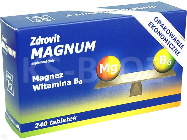 Zdrovit Manganum interakcje ulotka tabletki  240 tabl.