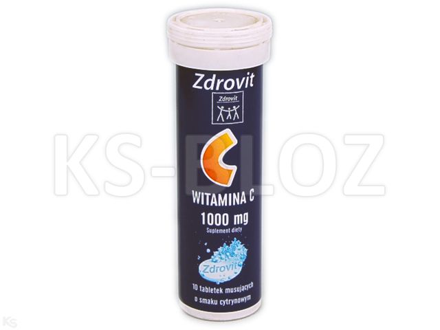 Zdrovit Witamina C 1000 interakcje ulotka tabletki musujące  10 tabl.