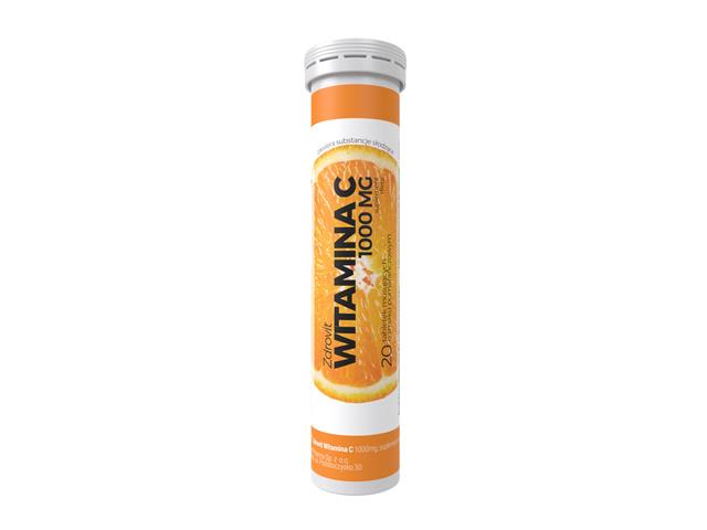 Zdrovit Witamina C 1000 mg interakcje ulotka tabletki musujące - 20 tabl. (tub.)