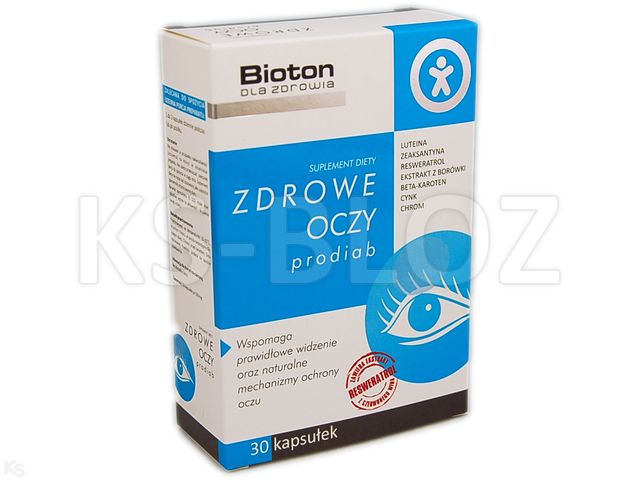 Zdrowe Oczy Prodiab interakcje ulotka kapsułki - 30 kaps.
