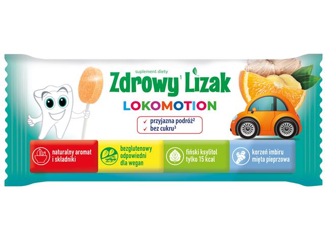 Zdrowy Lizak Lokomotion interakcje ulotka lizaki - 1 szt.