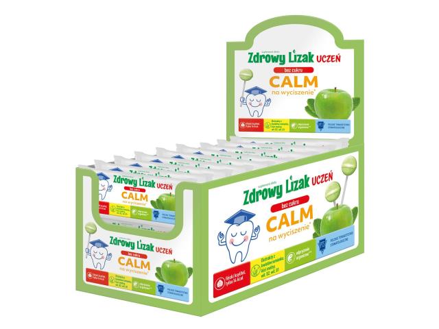 Zdrowy Lizak Uczeń Bez Cukru Calm interakcje ulotka lizaki - 40 szt. (display)