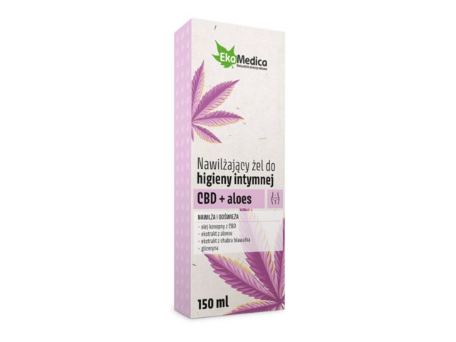 Żel do higieny intymnej nawilżający CBD + aloes interakcje ulotka żel - 150 ml