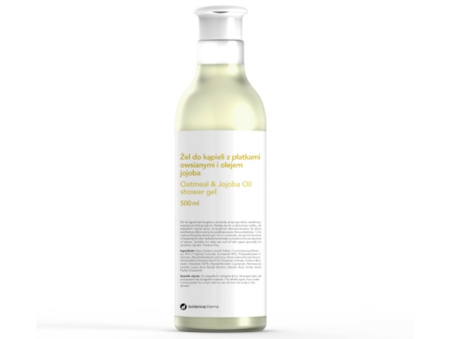 Żel do kąpieli z płatkami owsianymi, olejkiem jojoba interakcje ulotka żel  500 ml (but.)