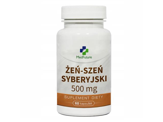 Żeń-szeń syberyjski 500 mg interakcje ulotka kapsułki  60 kaps.