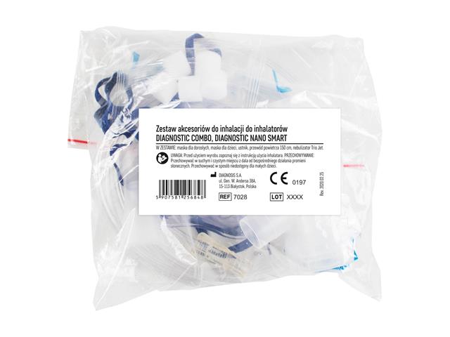 Zestaw akcesoriów do inhalacji do inhalatorów DIAGNOSTIC COMBO/DIAGNOSTIC NANO SMART interakcje ulotka zestaw - 1 op.