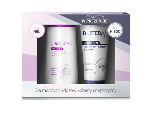 Zestaw BIOTEBAL Szampon + BIOTEBAL MEN Szampon interakcje ulotka szampon - 200 ml + 150 ml