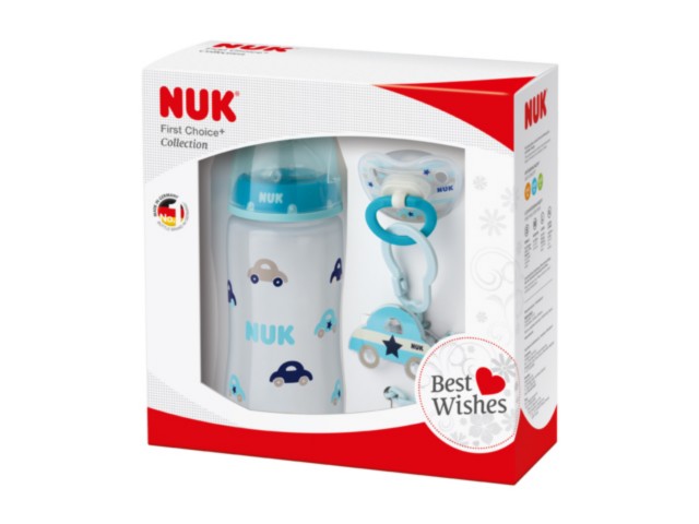 Zestaw NUK FIRST CHOICE+ Collection Set niebieski 225.156 interakcje ulotka zestaw - 1 zest.
